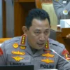 Kapolri Jenderal Listyo Sigit Prabowo dalam rapat kerja dengan Komisi III DPR RI di Gedung Parlemen, Jakarta. (tvr parlemen)