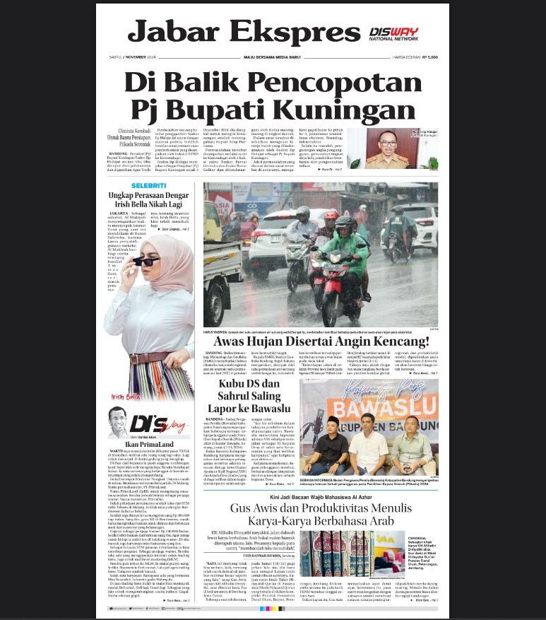 Epaper Jabar Ekspres 2 November 2024