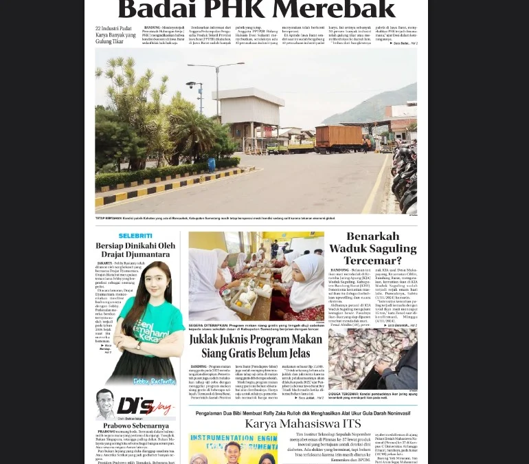 Epaper Jabar Ekspres Edisi Senin, 4 November 2024