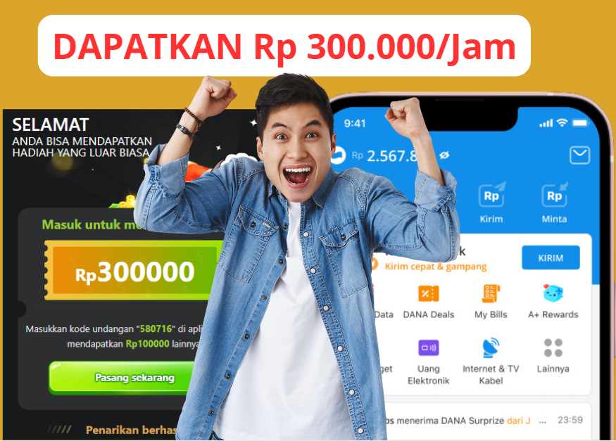 Ada Reward Saldo Rp 300.000 Gratis per Jam dengan Game Penghasil Uang Ini, Siapkan Ewallet DANA! 