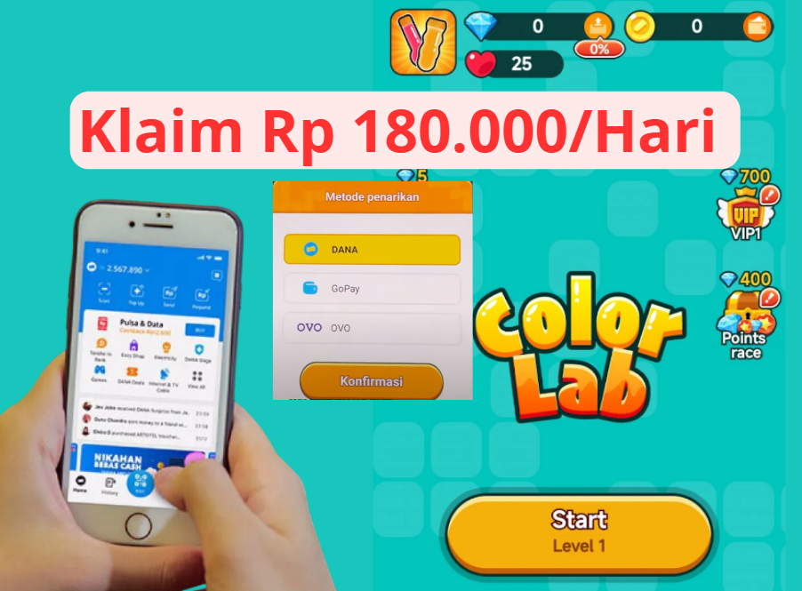 Silahkan Coba Aplikasi Penghasil Uang Rp 180.000 per Hari, Cair ke OVO, Gopay dan DANA!