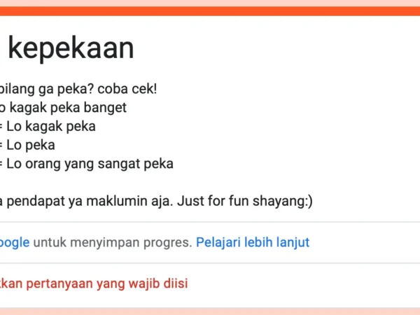 Link Tes Ujian Kepekaan Google Docs 2024, Seberapa Peka Doi Kamu ke Pasangan?