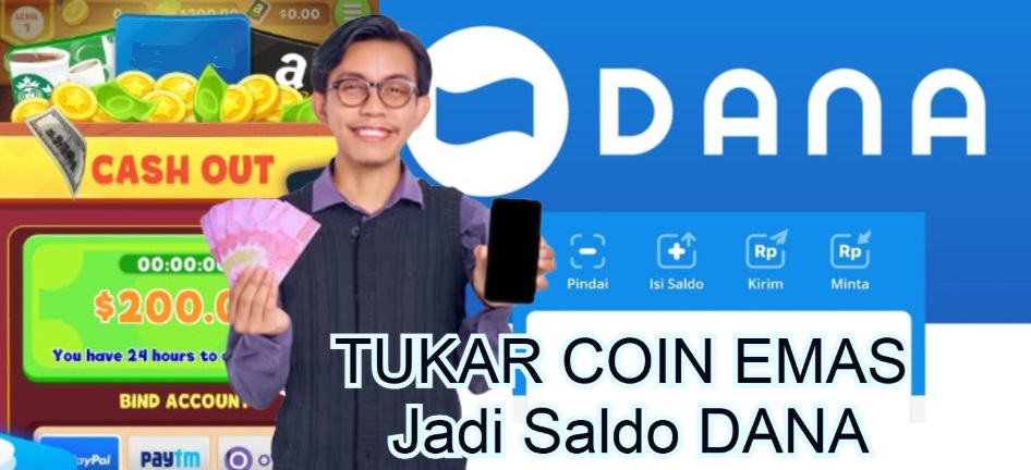 Cara Tukar Coin Emas menjadi Saldo DANA gratis.