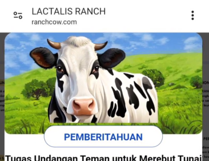 Aplikasi Lactalis Ranch Penghasil Uang Cukup Adopsi Sapi, Untung Tiap Hari atau Scam?