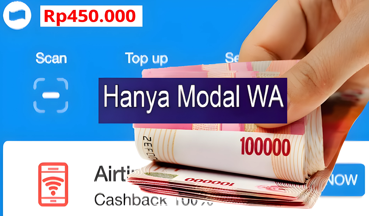 Cairkan Bonus Saldo DANA Gratis Rp450.000 Pakai WhatsApp