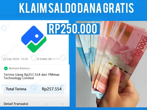 Akhirnya Cair Saldo Gratis Rp250.000 dari Hp android, Ini Caranya