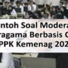 Latihan Soal Moderasi Beragama Kemenag PPPK 2024 Format PDF