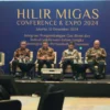 Diskusi panel tentang gas bumi sebagai bagian dari rangkaian acara Hilir Migas Conference & Expo 2024 sekaligus BPH Migas Awards 2024, yang diselenggarakan BPH Migas di Jakarta, Kamis (12/12/2024). ANTARA/HO-BPH Migas