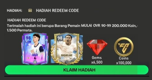 Klaim 2 Kode Redeem FC Mobile Terbaru Desember 2024