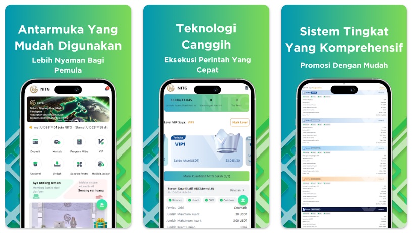 Tampilan Aplikasi NITG di Google Play Store