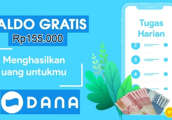 Saldo DANA gratis dari tugas ringan di aplikasi game penghasil uang.