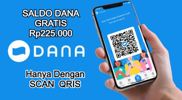 Dapat Saldo DANA gratis hanya dari Scan QRIS