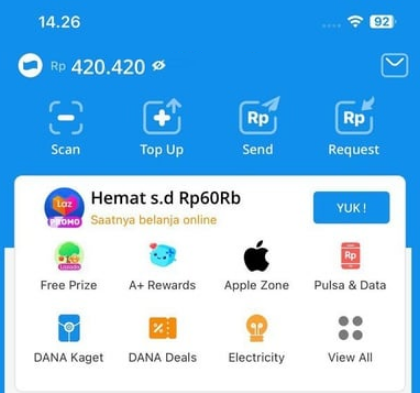 Cairkan Saldo DANA Rp 400 Ribu Pakai Hp, Ini Caranya