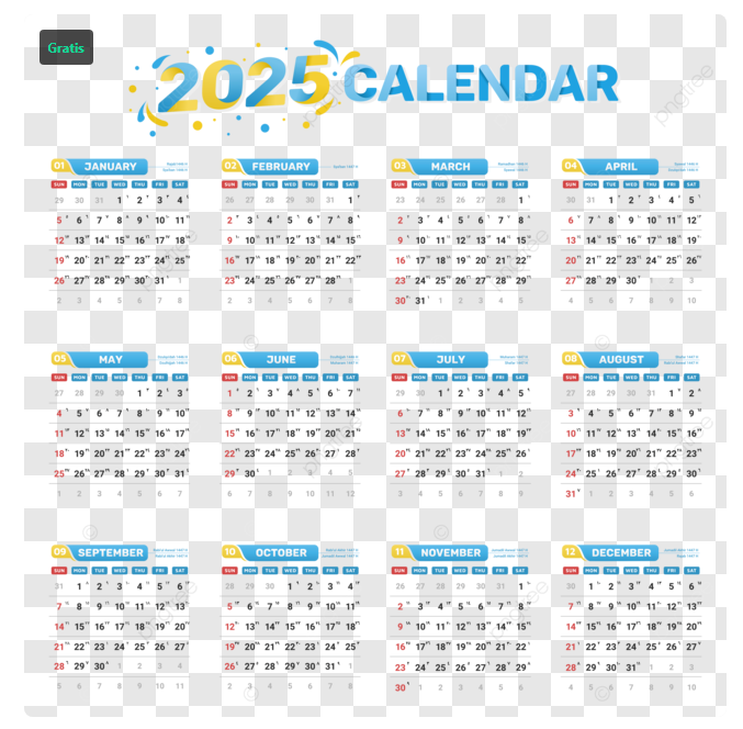 Link Download Kalender 2025 Lengkap, Gratis!