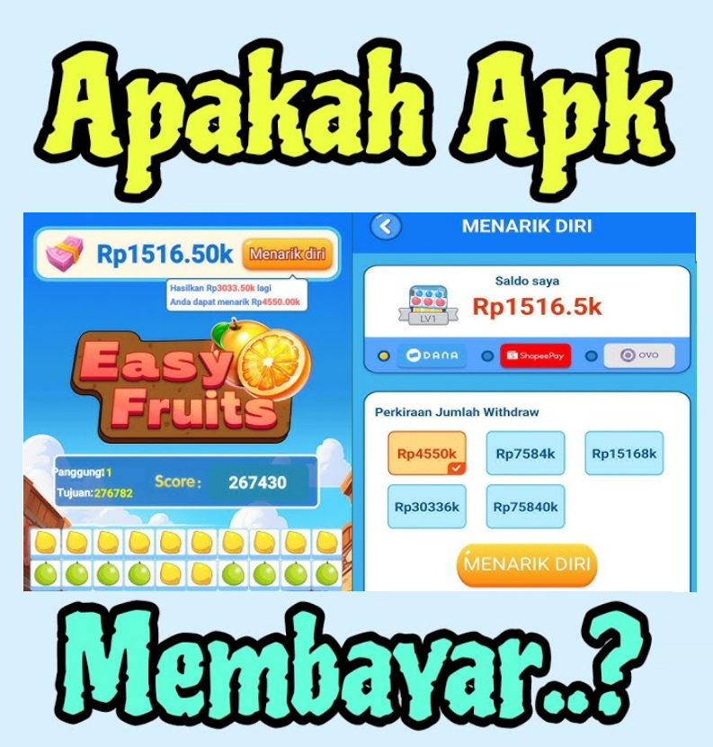 Apakah Aplikasi Penghasil Uang Easy Fruit Terbukti Membayar? Begini Faktanya