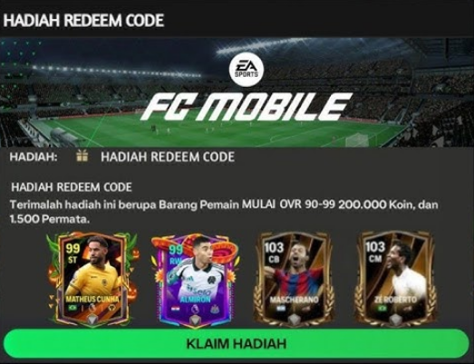 Klaim Kode Redeem FC Mobile, Bisa Dapat Reward di Sini