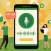 ILUSTRASI: Mencoba Fitur terbaru WhatsApp dari Voice Note jadi Teks.(freepik)