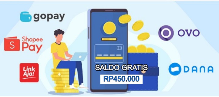 Saldo E-Wallet gratis cuma modal KTP.