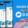 Saldo DANA gratis cukup Login pakai Nomor WA.