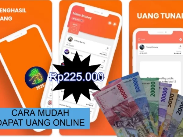 Cara dapat uang dengan mudah dari aplikasi Online.