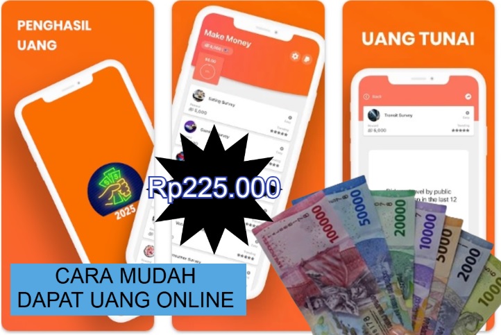 Cara dapat uang dengan mudah dari aplikasi Online.