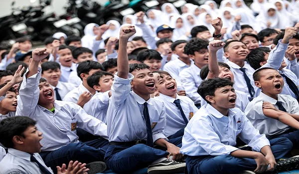 SMA El Fitran Bandung saat roadshow Pertamina Student Athletics Championships (SAC)