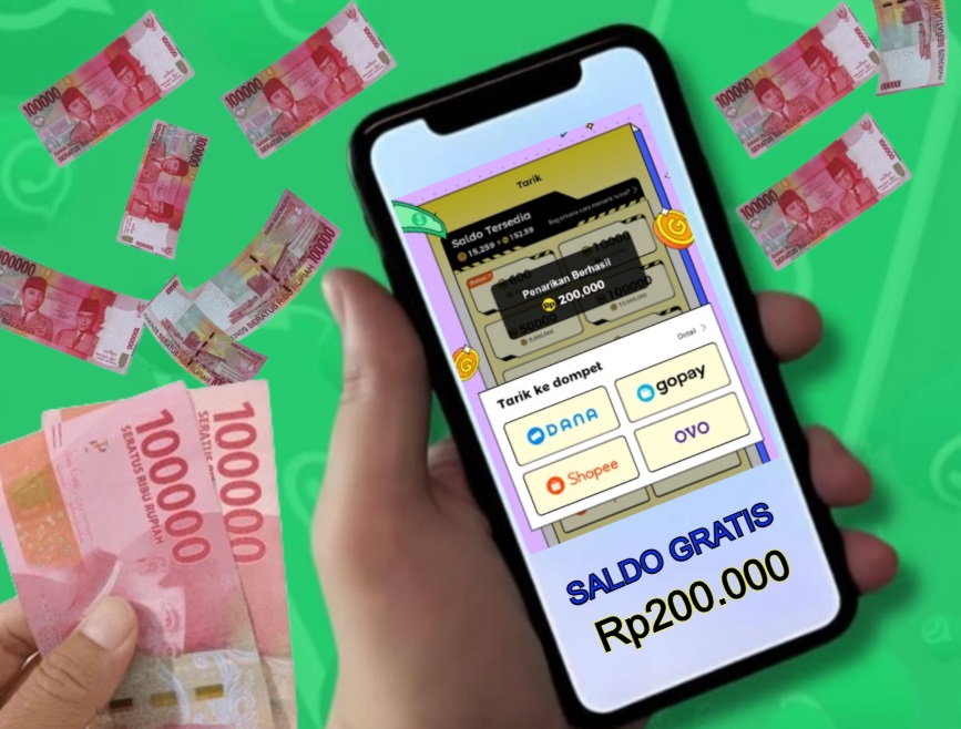 CAra dapatkan saldo EWallet gratis hanya dengan amsukkan nomer HP.