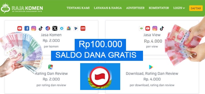 Saldo DANA gratis siap di Klaim dari aplikasi ini.