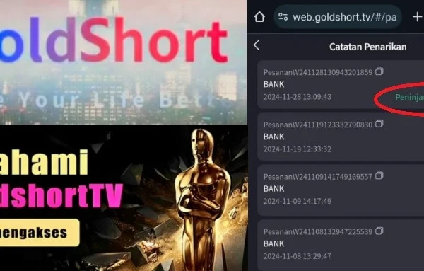 Aplikasi Gold Short TV yang mulai banyak kendala.