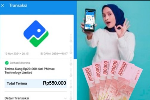 Dapatkan saldo DANA gratis Rp550 ribu hanya dengan daftar pakai Nomer WA di aplikasi ini.