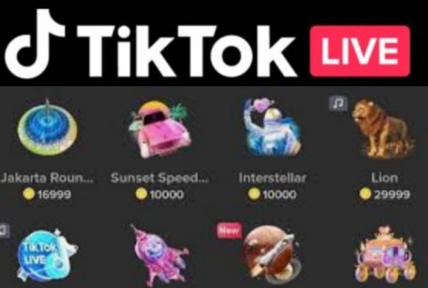 Daftar harga gift atau hadiah dari Tiktok Live