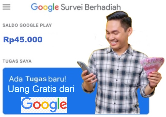 Uang Gratis dari Google bisa kamu dapatkan Sekarang juga.