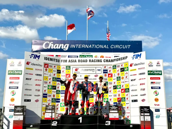 Gelar Juara Asia di Depan Mata, Pebalap AHRT Double Podium di Race 1 ARRC Buriram