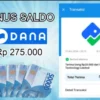 Bonus saldo DANA gratis cair 5 menit.