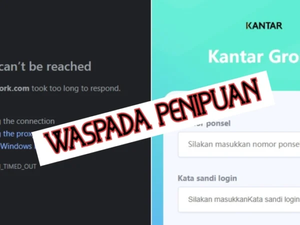 Aplikasi Kantar Work yang diduga akan scam.