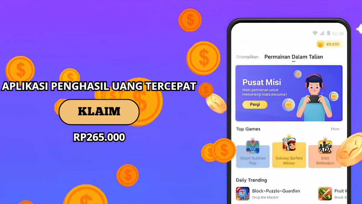 Ada Hadiah Saldo Gratis Rp265.000 dari Aplikasi Penghasil Uang Cair ke E-Wallet