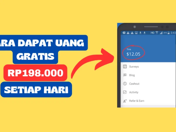 Cara Rahasia Dapat Uang Gratis Rp198.000 Setiap Hari Modal Internet dan HP