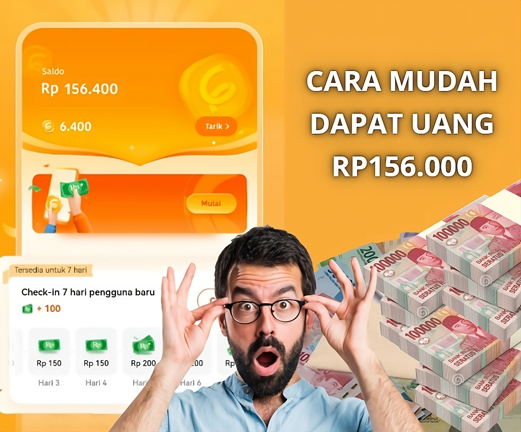 Cara Mudah Dapat Rp156.000 dari Aplikasi Uang Gratis, Dijamin Untung!