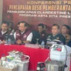 Bareskrim Polri bersama Polda Jawa Barat dan Direktorat Bea dan Cukai berhasil mengungkap sebuah jaringan peredaran narkoba besar