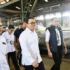 Menteri Perdagangan (Mendag) Budi Santoso saat memimpin ekspos baja lembaran lapis seng di Gudang Produsen, Cikarang, Bekasi, Jawa Barat. (Foto/ANTARA)