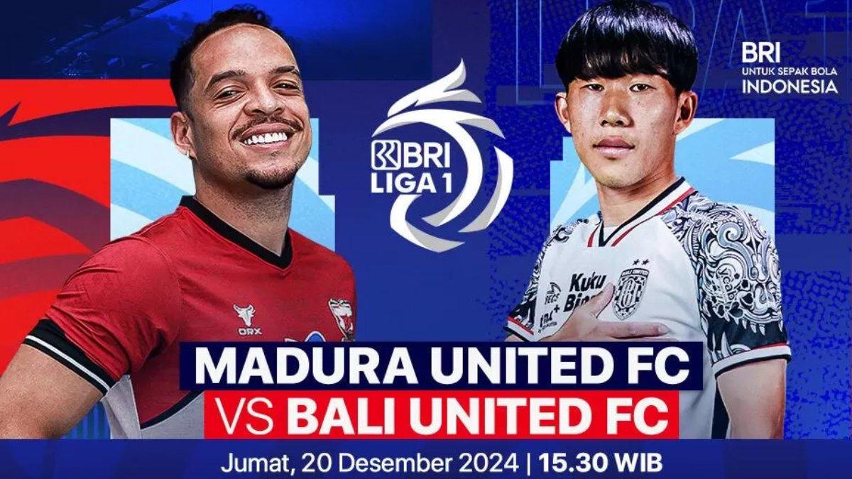 link nonton live streaming Madura United vs Bali United/Vidio/