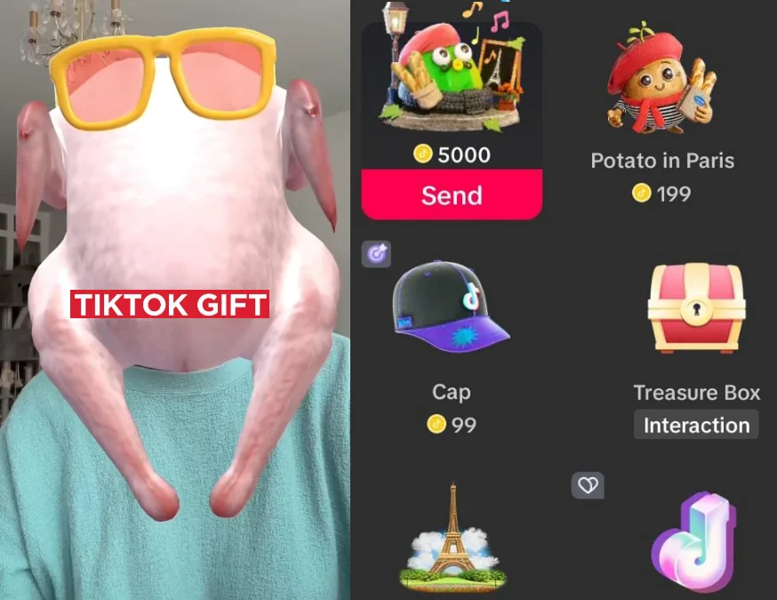 Berapa Rupiah Gift Ayam TikTok di Live