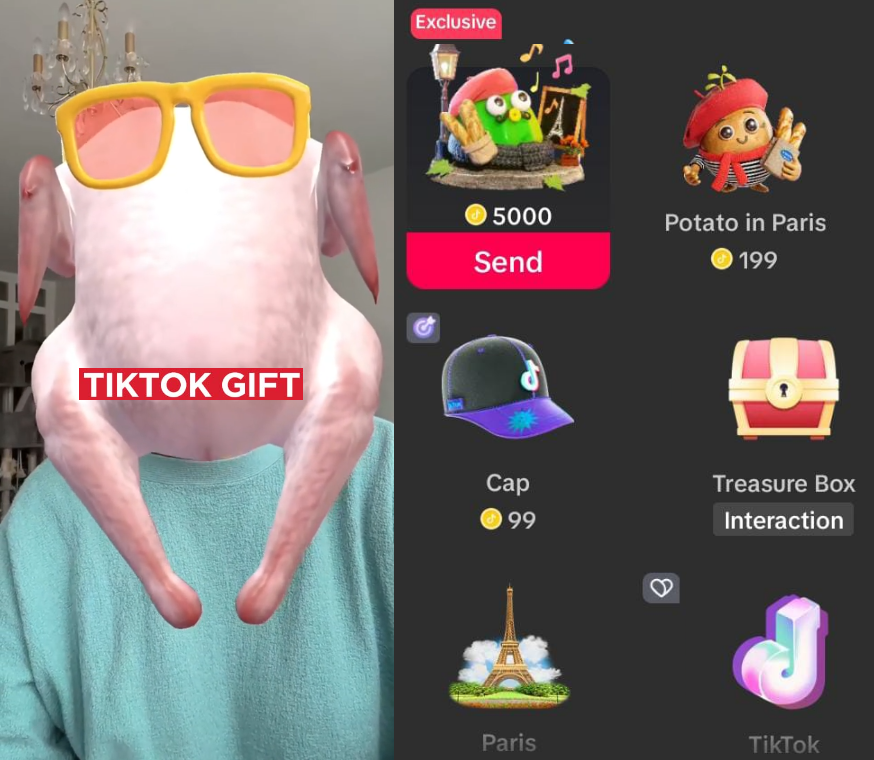 Berapa Rupiah Gift Ayam TikTok di Live