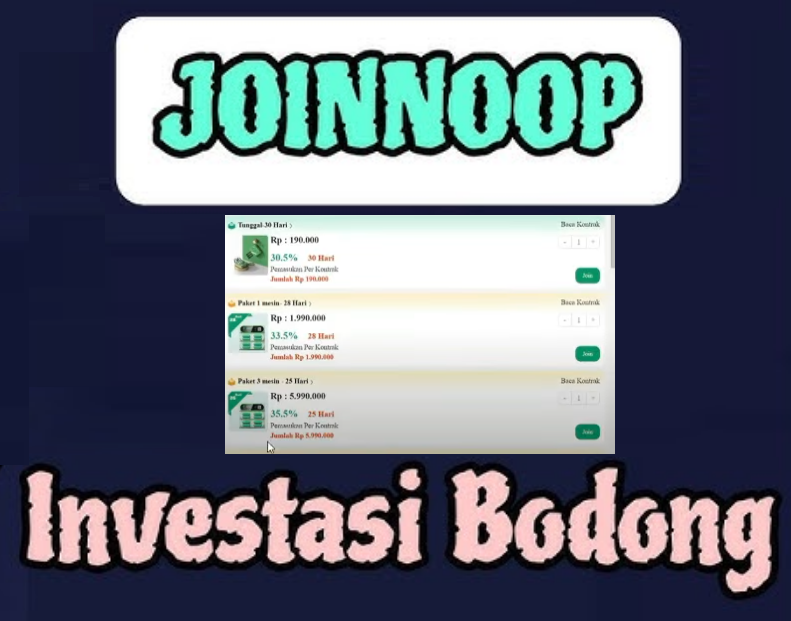 Aplikasi Joinnoop Terbukti Scam! Seluruh Pengguna Mengalami Kerugian