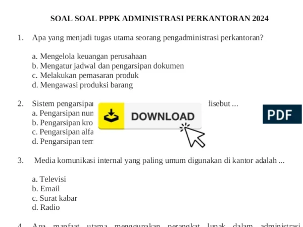 Link Download PDF Beserta Kisi-kisi Materi Pokok Latihan CAT