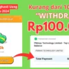 Kurang dari 10 Detik WITHDRAW Rp100.000 di Aplikasi Penghasil Uang Terbaru 2024