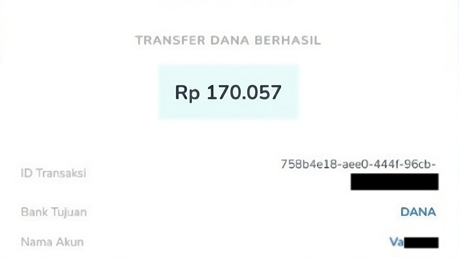 Dapat Rp170.000 Saldo DANA Langsung Cair ke Rekening Hanya Disini