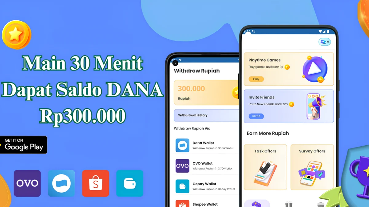 Mau saldo DANA gratis hingga Rp300.000? Kini kamu bisa mendapatkannya hanya dengan bermain aplikasi penghasil uang. 