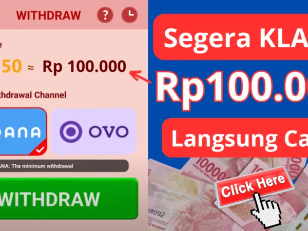 "WITHDRAW" Saldo DANA Rp100.000 Gratis Langsung Cair Dalam 5 Menit