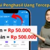 Kurang dari 1 Menit Cair Rp50.000 Perhari di Aplikasi Penghasil Uang Ini